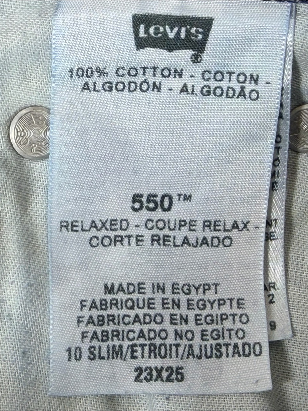 Levi's 550 Jeans Size Boys' 10 Slim 23" X 25" - Picture 9 of 10